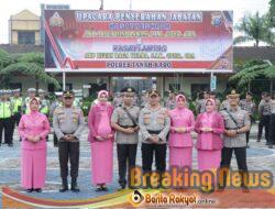 Kapolres Tanah Karo Pimpin Upacara Penyerahan Jabatan Kasat Reskrim dan Kasat Lantas