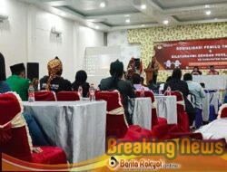 KPU Karo Adakan Sosialisasi Bersama Insan Pers LSM dan Ormas, Berharap Para Undangan Turut Bersosialisasi Dipemilu 2024